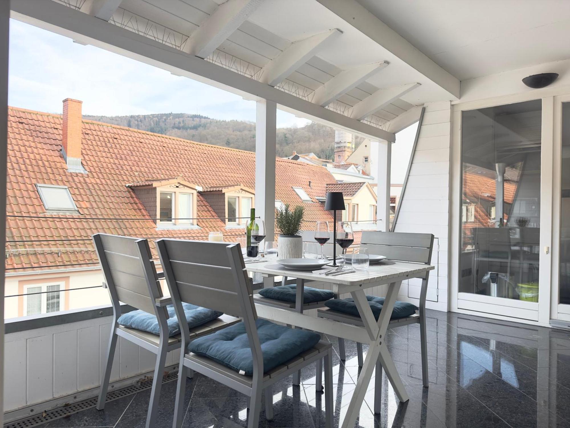 Luxury Old Town Suite - Xxl Terrasse & Xxl Penthouse Heidelberg Zewnętrze zdjęcie